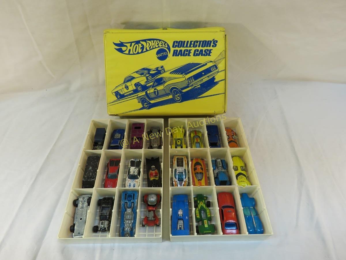 Hot Wheels Collector Case- 24 cars- some redlines