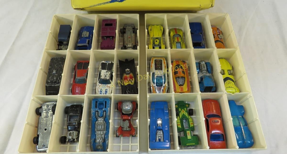 Hot Wheels Collector Case- 24 cars- some redlines