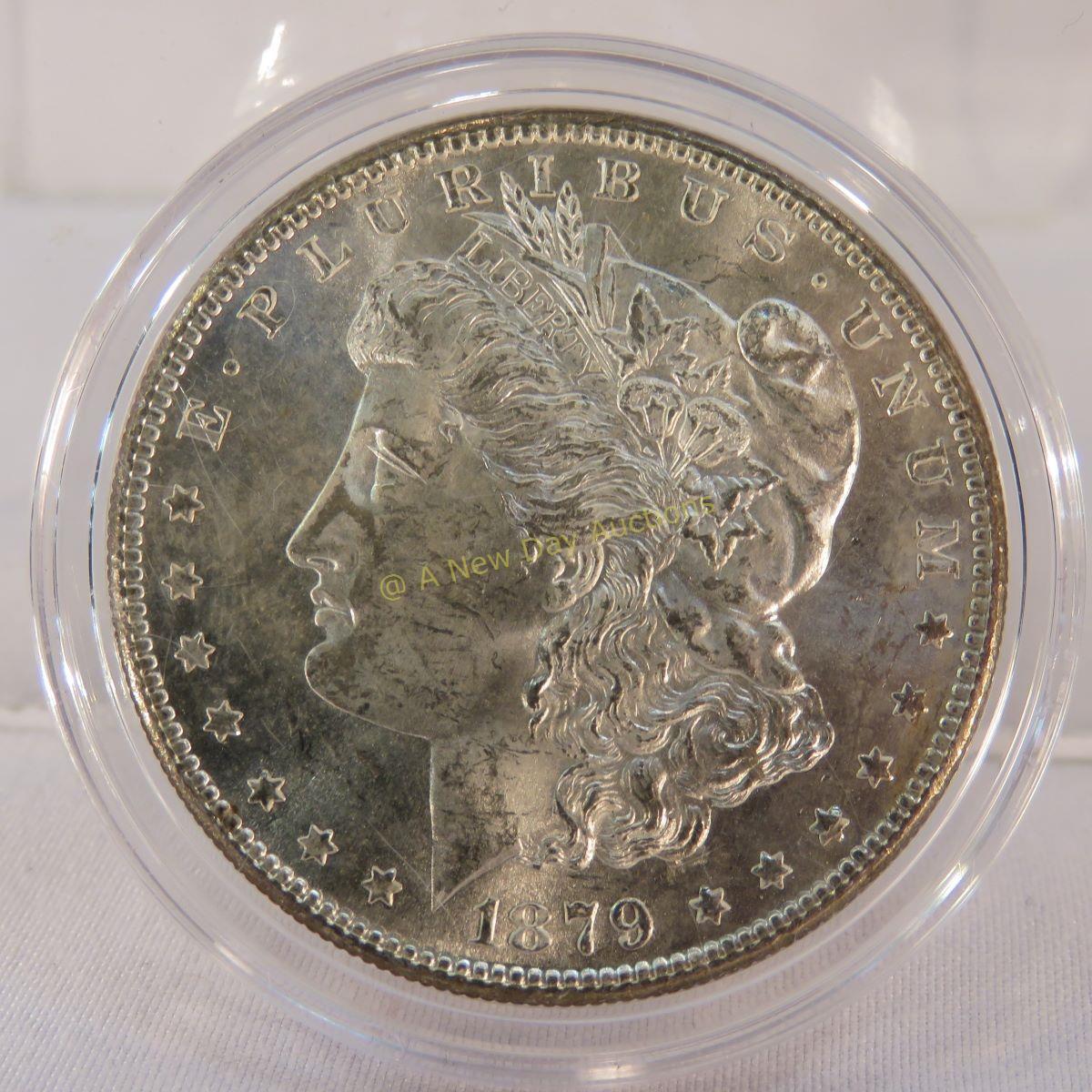 1879 S Morgan Silver Dollar BU