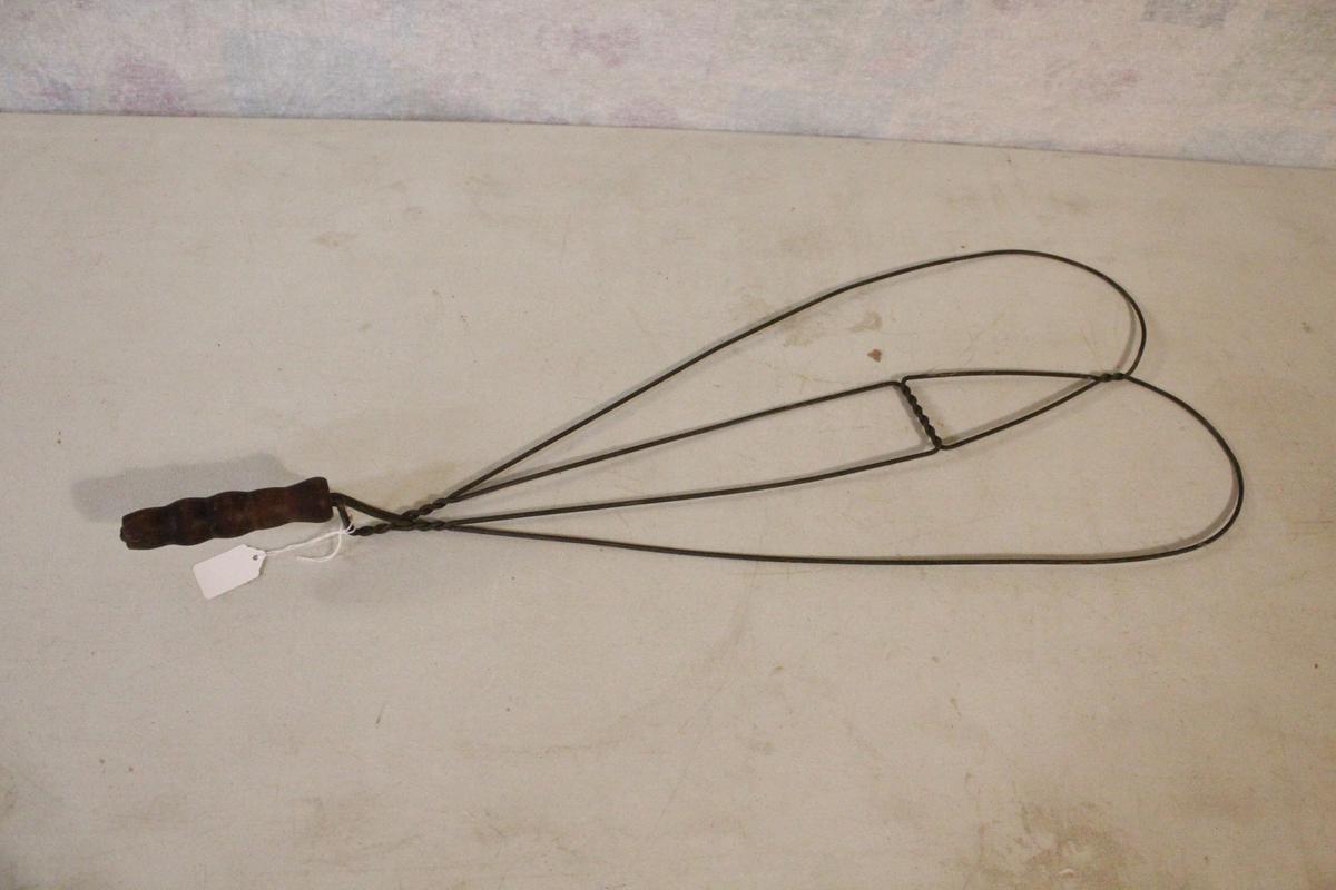 Antique Rug Beater with Wooden Handle