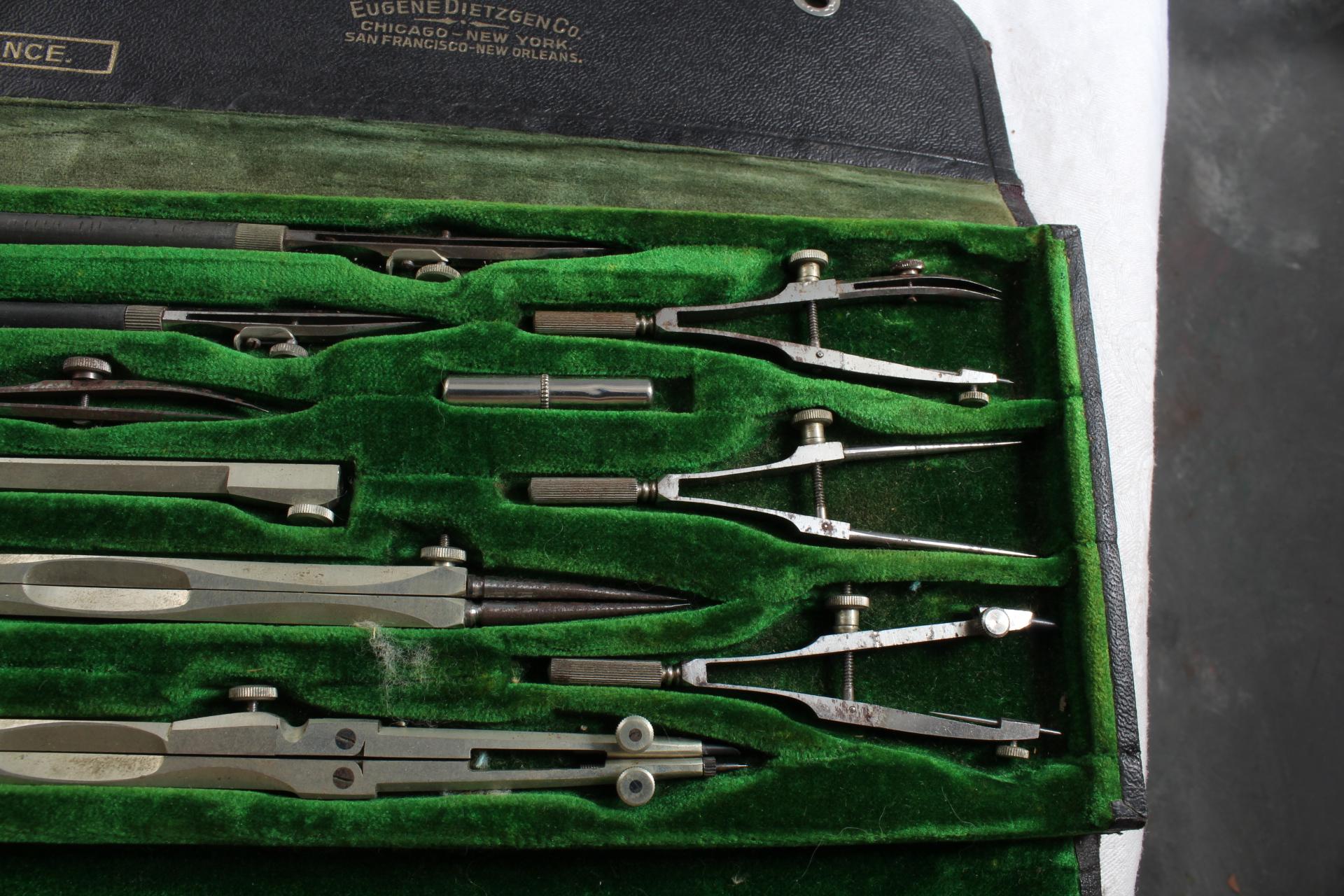 Vintage Reliance Eugene Dietzgen Co. Drafting Tool Set