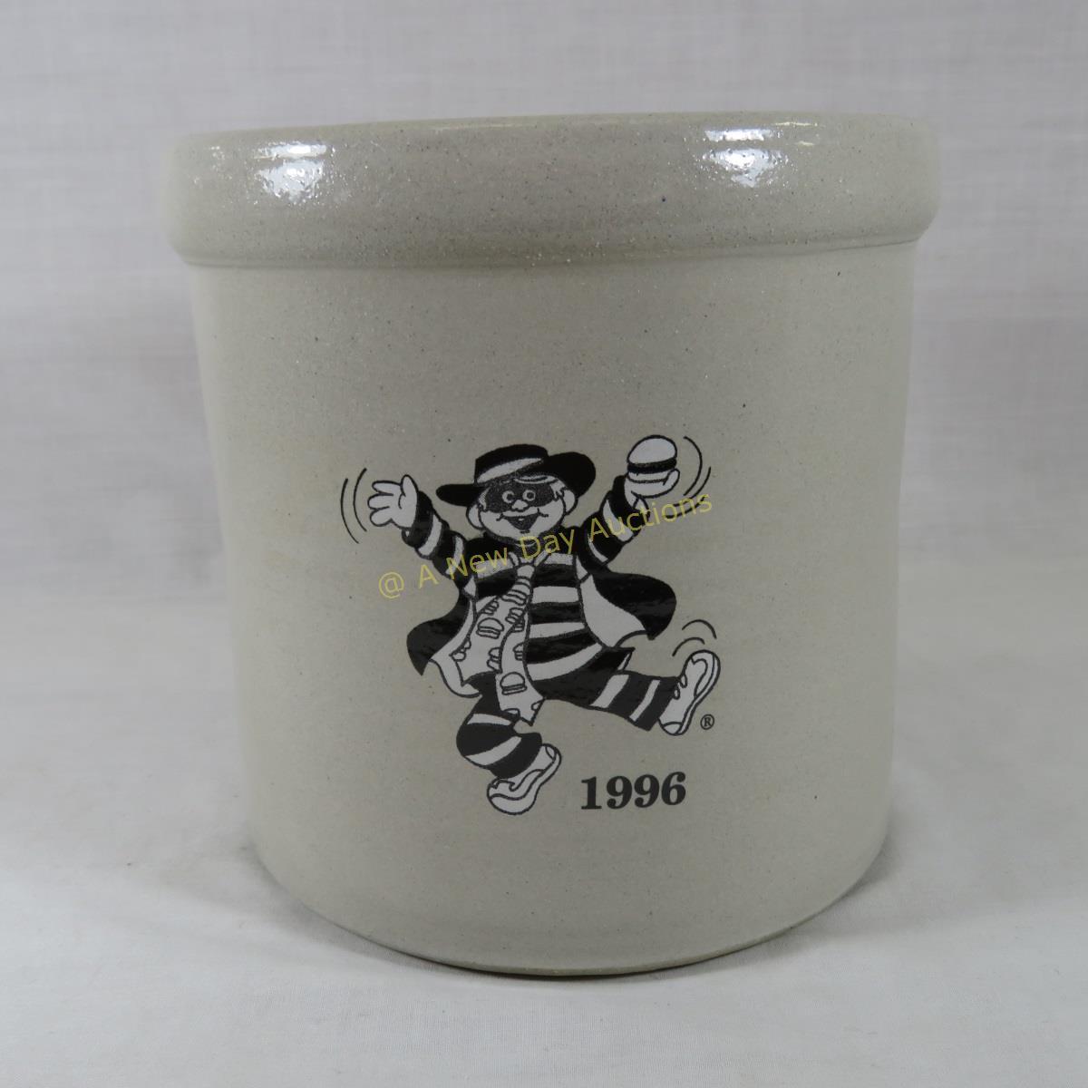 1996 McDonalds Hamburgler Red Wing Crock