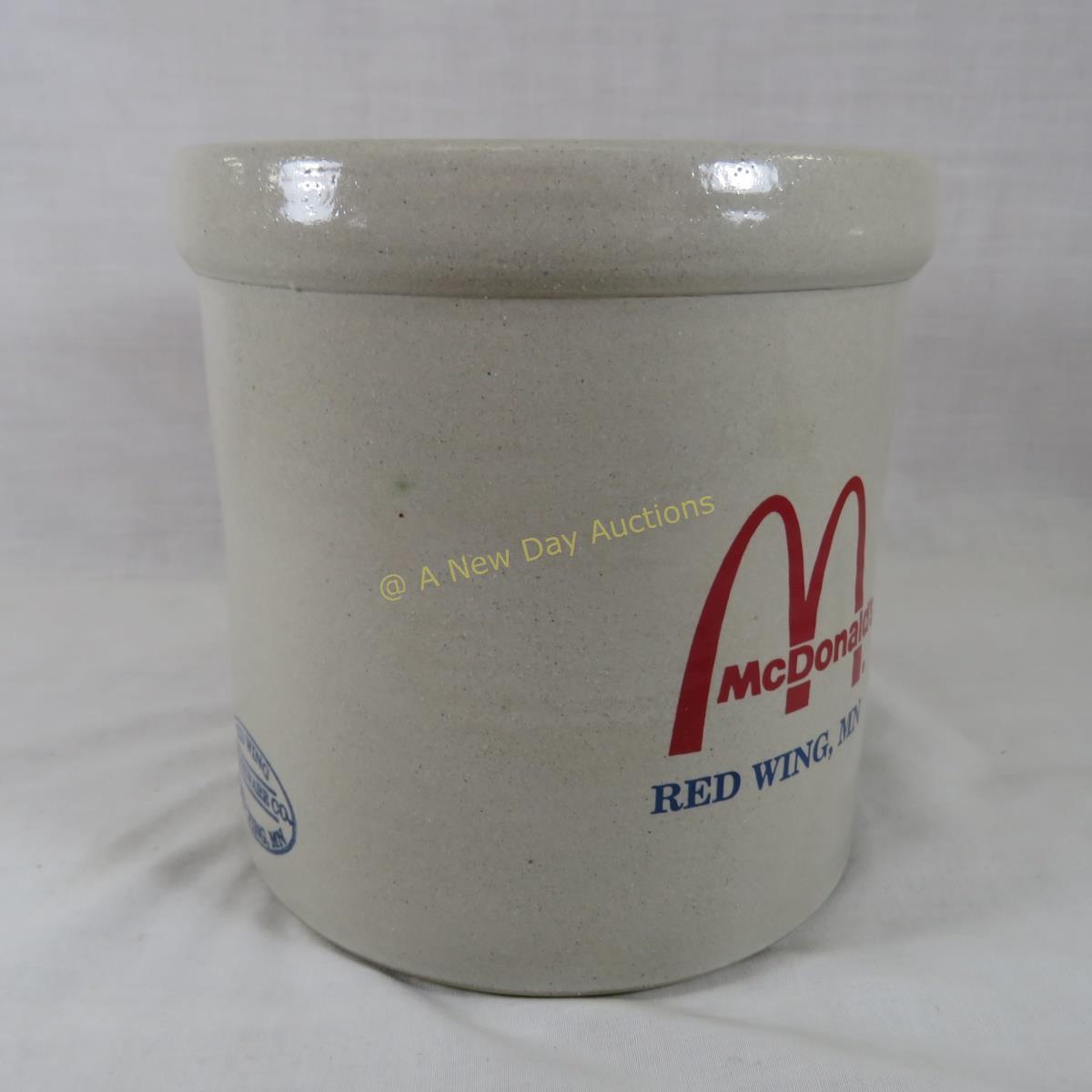 1996 McDonalds Hamburgler Red Wing Crock