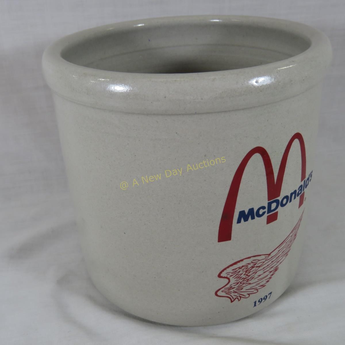 1997 Red Wing McDonalds crock
