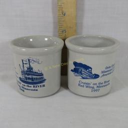 1997 & 1998 Red Wing Steamboat Miniature crocks