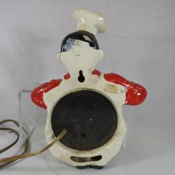 Red Wing Pottery Chef clock 1947