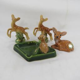 Rosemeade Deer Ashtray, Jumping deer S&P