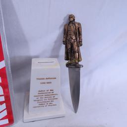 Thomas Jefferson Knife Sculpture & Pocket Knives