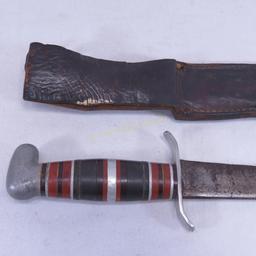 WWII Fighting Knife in USN Sheath