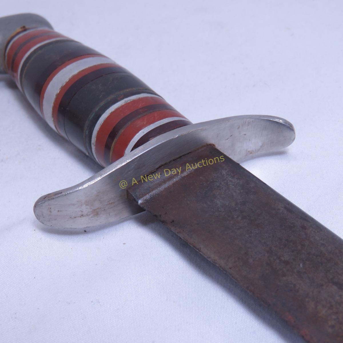 WWII Fighting Knife in USN Sheath