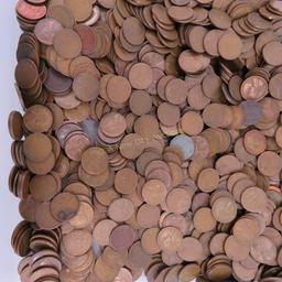 15+ pounds mixed wheat cents