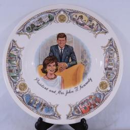 President & Mrs. John F Kennedy Plate