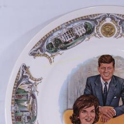 President & Mrs. John F Kennedy Plate