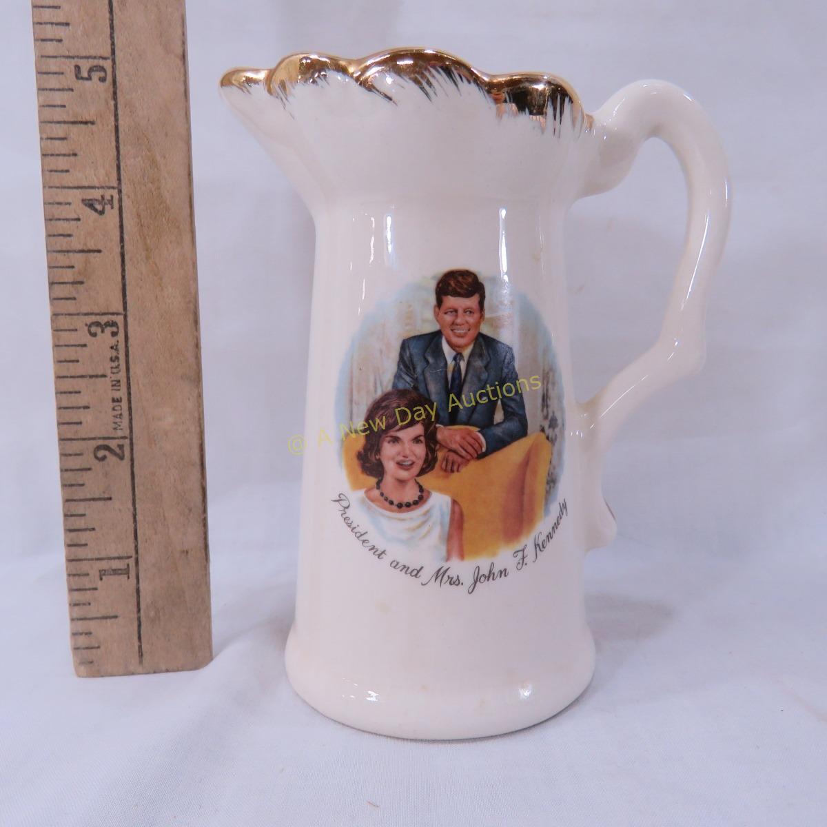 President & Mrs John F Kennedy Creamer 5"