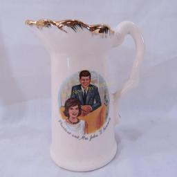 President & Mrs John F Kennedy Creamer 5"