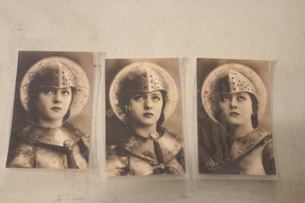 3 Antique Real Photo Postcards
