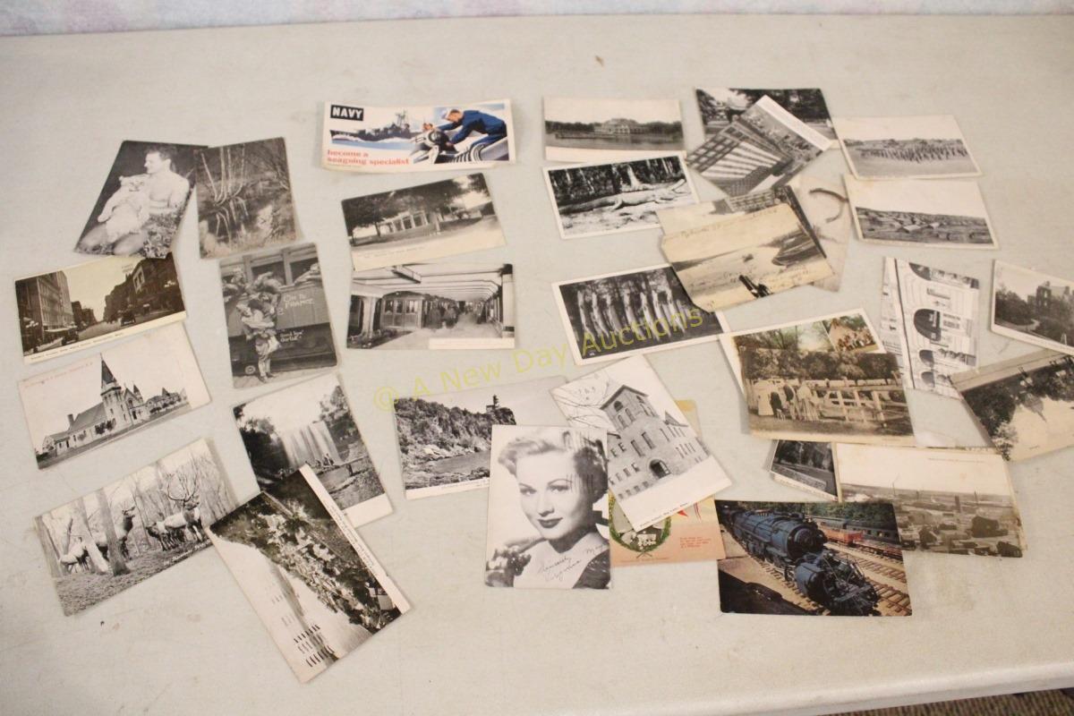 36 Antique Postcards