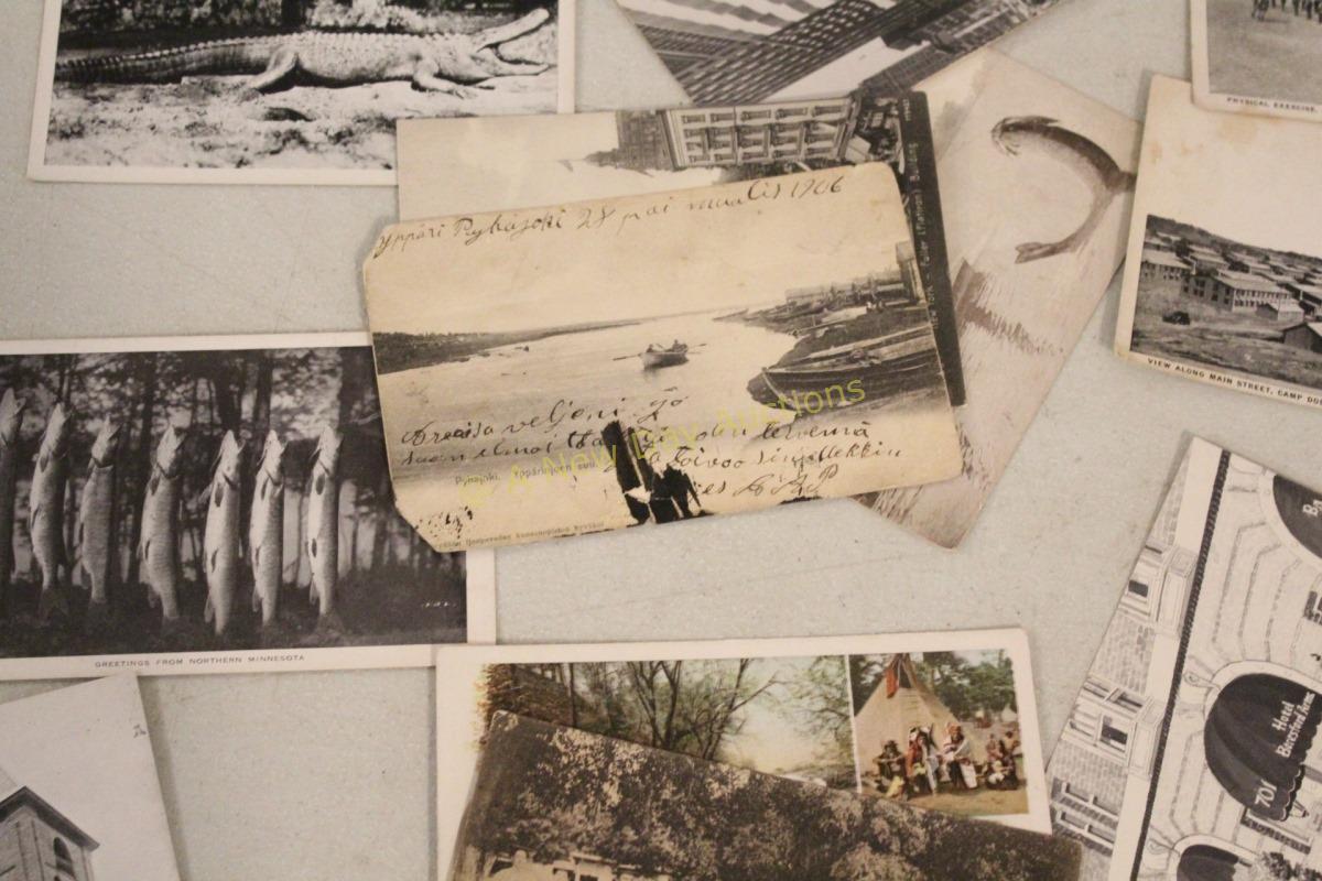 36 Antique Postcards