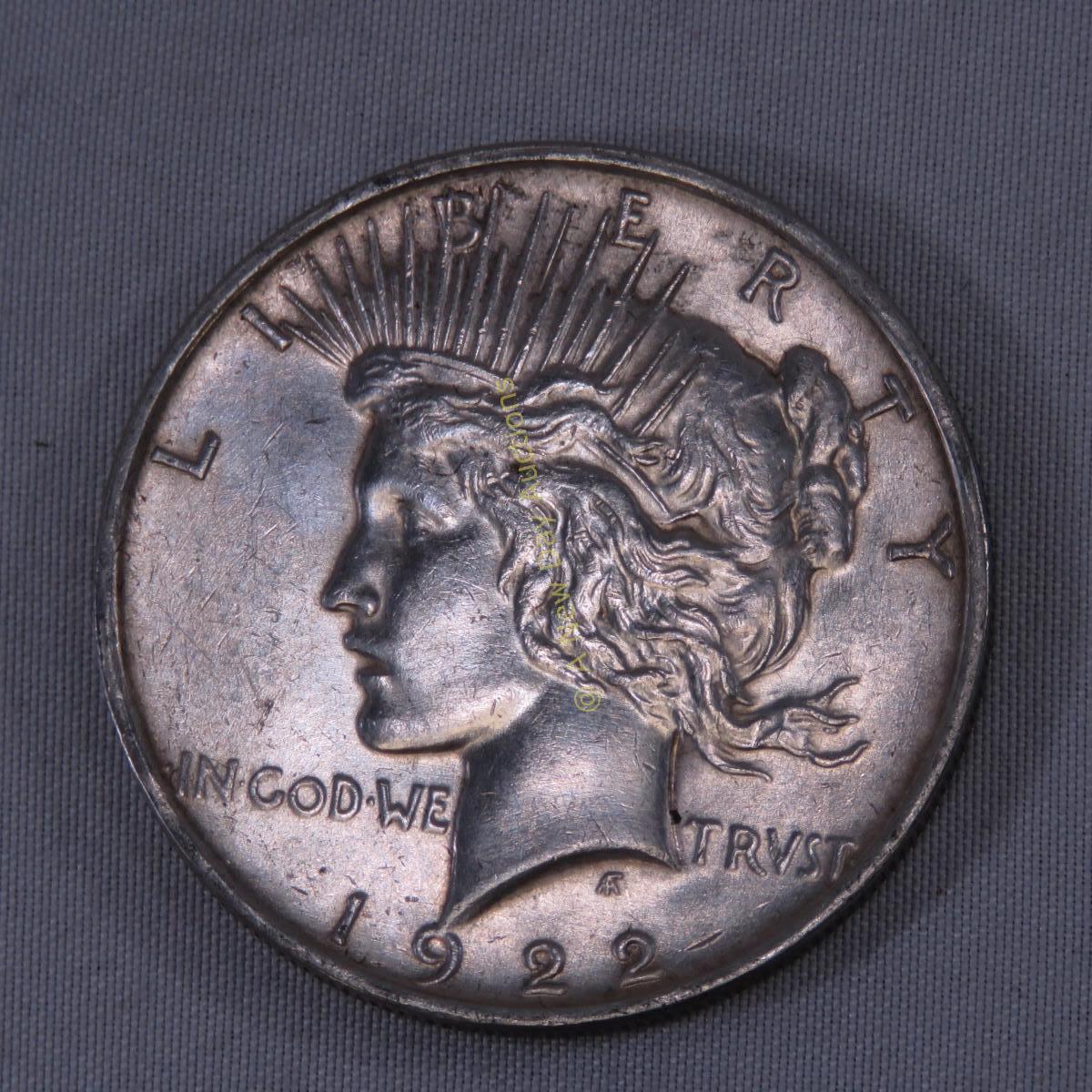 1922 P,D,S Peace Silver Dollars