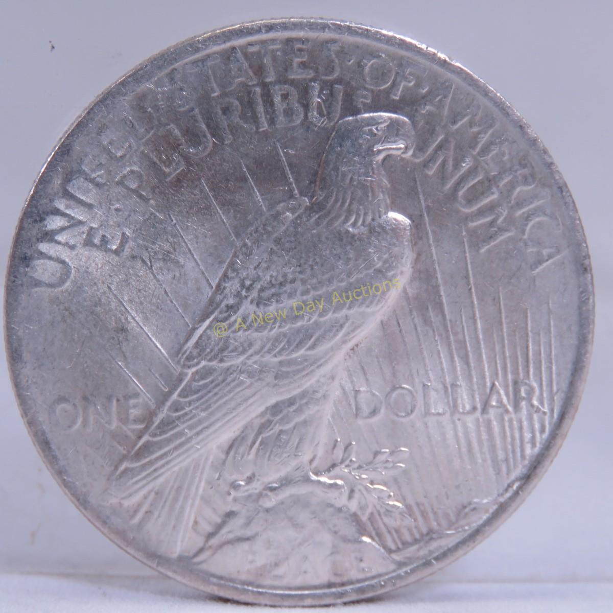 1923 P,D,S Peace Silver Dollars