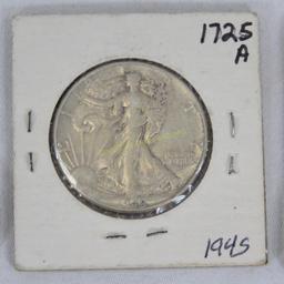 $10 Face 1917-45 Walking Liberty Half Dollars