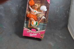 1996 University Miami Barbie Doll in Box
