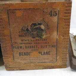 Stanley No. 45 Beading Plane in Original Wood Box