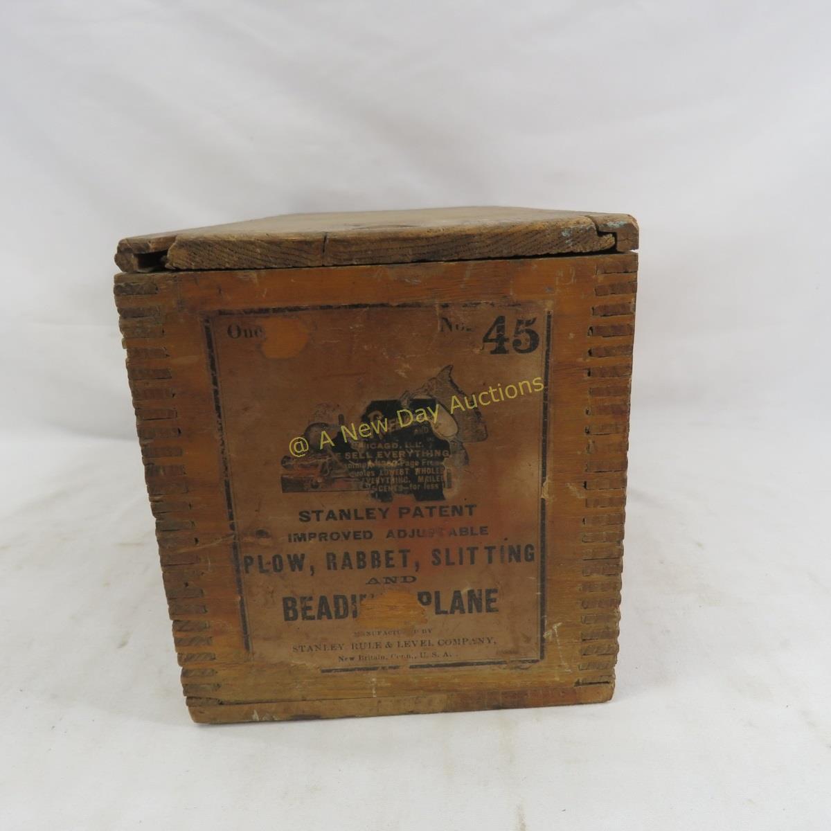 Stanley No. 45 Beading Plane in Original Wood Box