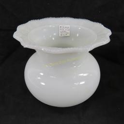 Antique Milk Glass & Ceramic Ladies Spittoons