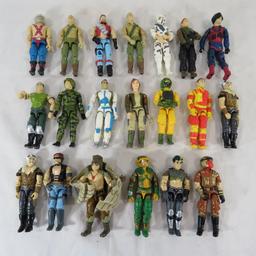 20 1980's GI Joe Action Figures