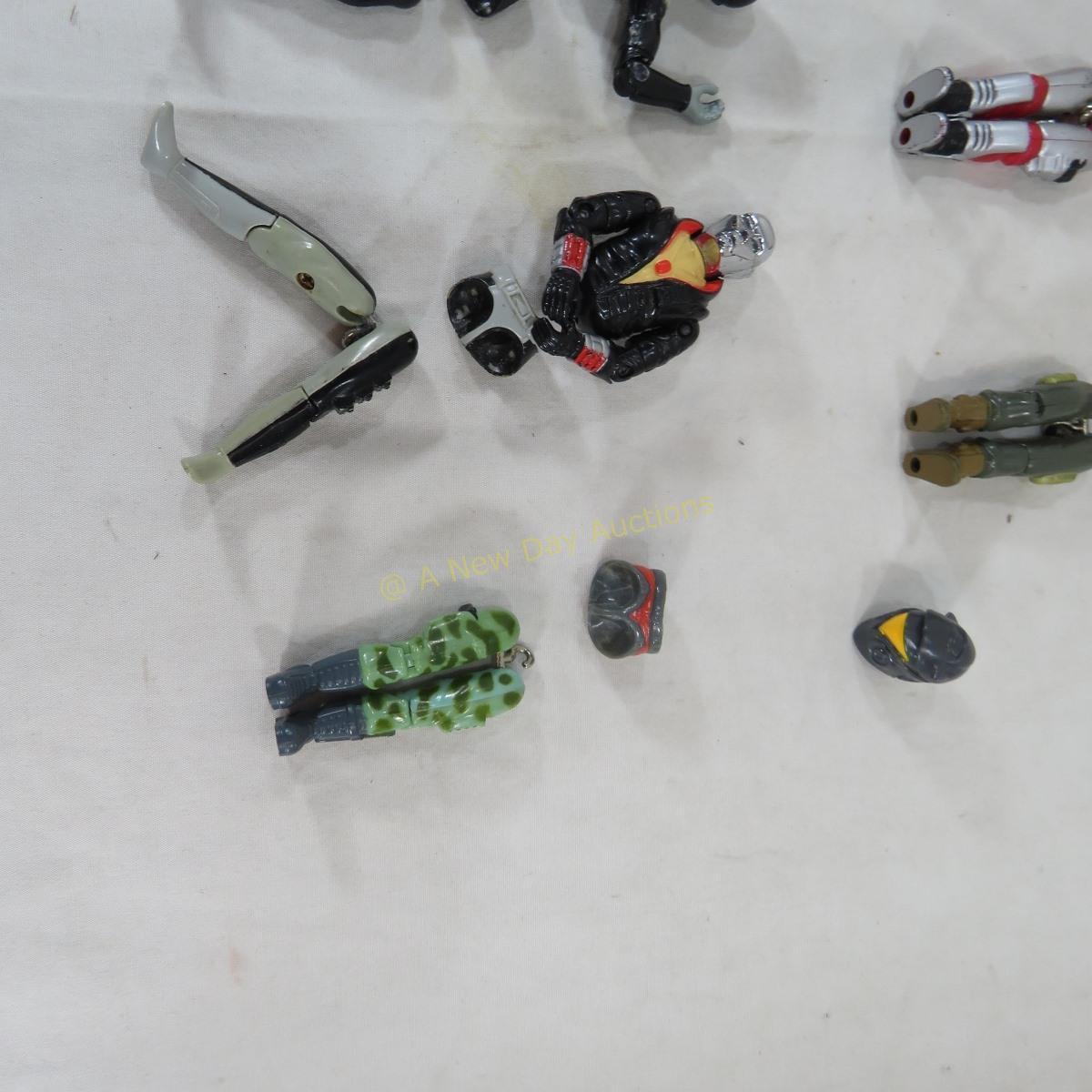 35 1980's GI Joe Action Figures with Extras