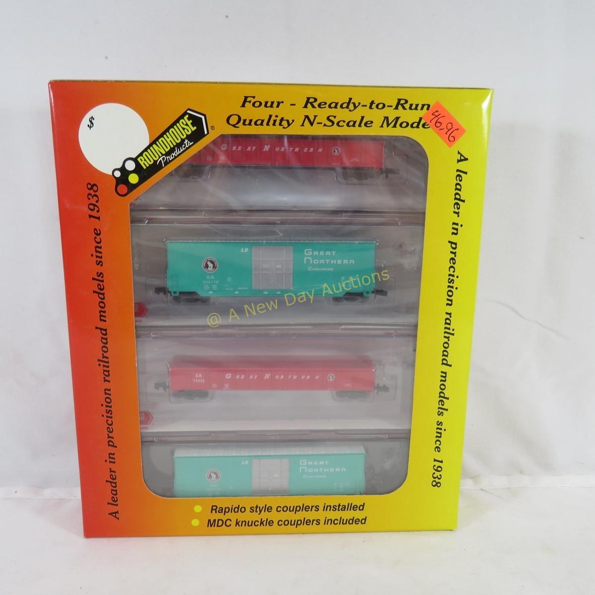 4 N Scale sets- Roundhouse, Walthers