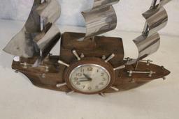 Sessions Self-Starting Sailing Ship Clock