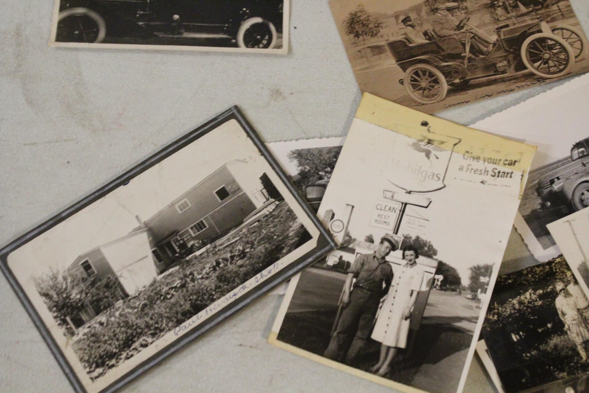 Lot Real Photos Train Wreck, Antique Cars, Trucks