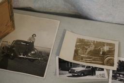 Lot Real Photos Train Wreck, Antique Cars, Trucks