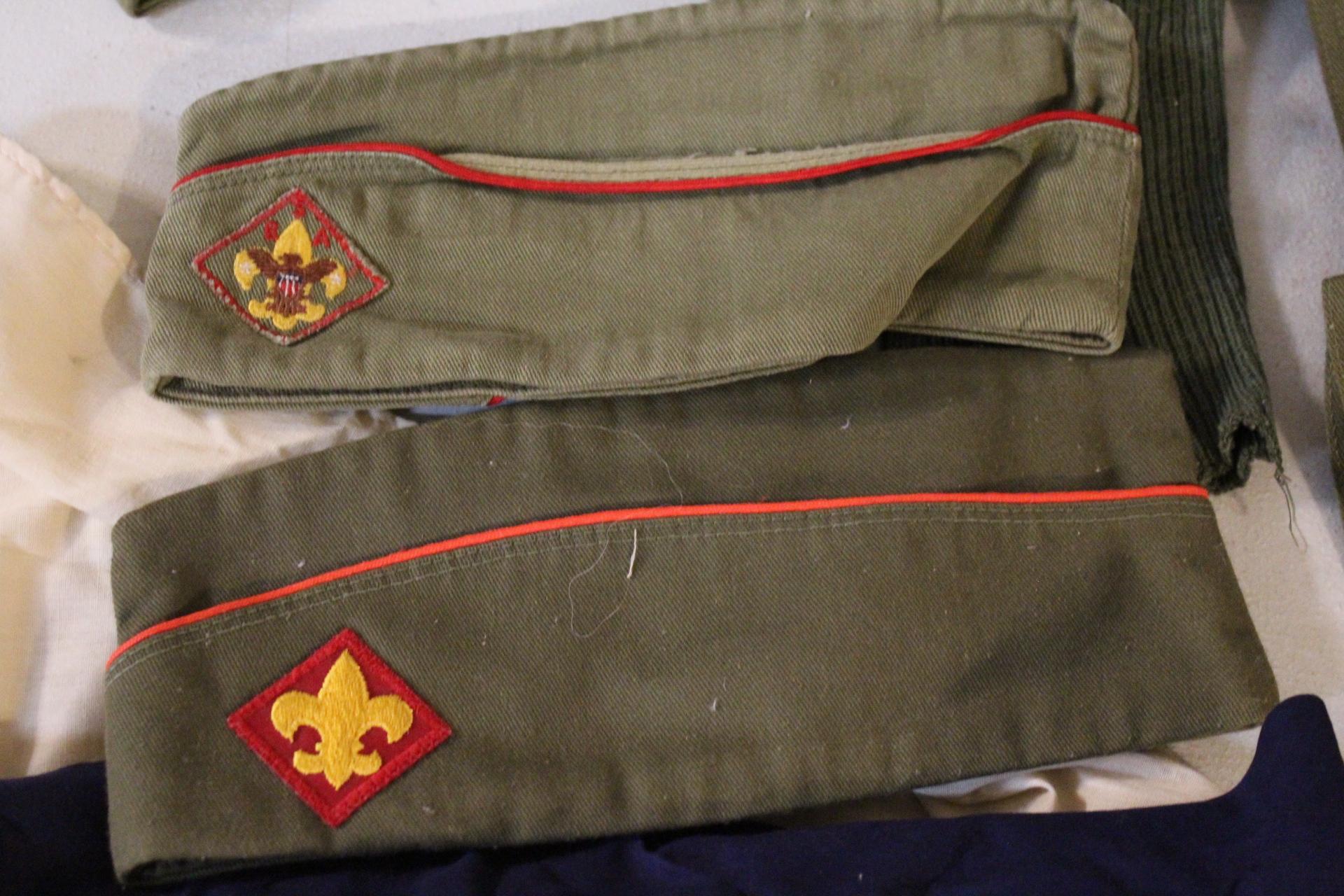 Vtg. Boy Scout Patches, Backpack, Clothes, Hats,