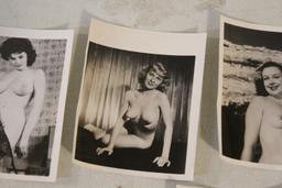 5 Real Nude Photos 4" x 5" Vintage