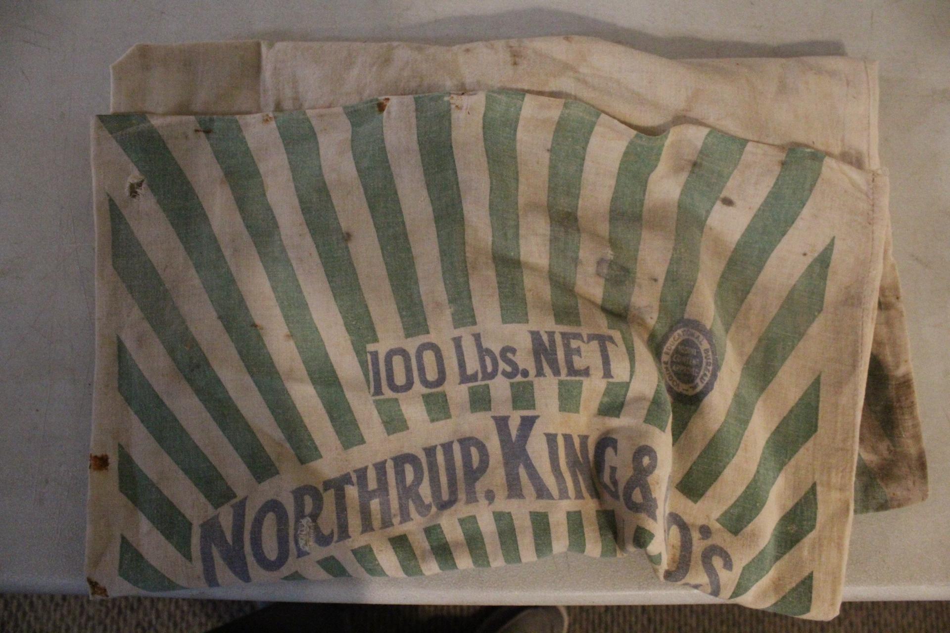 3 Old Advertising Feed Sacks Peep-O-Day 100 lb.,