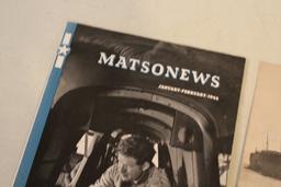 WW2 1944 & 1945 Matsonews Magazines News from Our