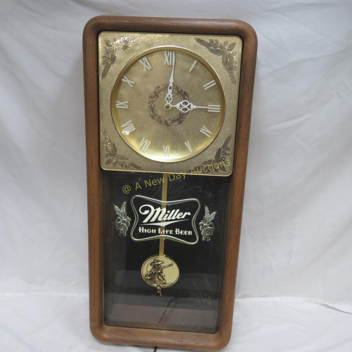 Miller Beer Witch Light Up Clock- works