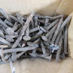 Box of Date Nails, Insulators and Wrench