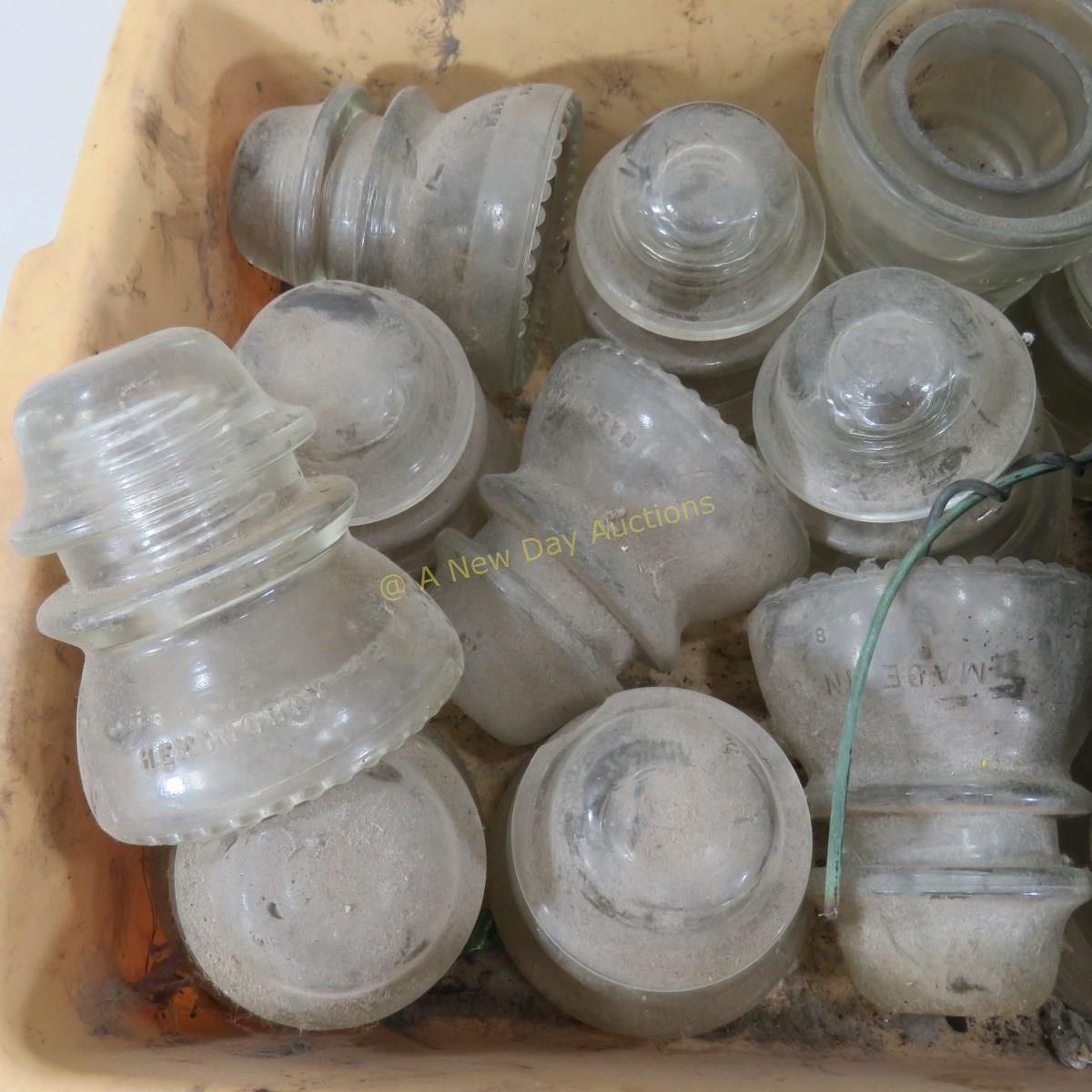 Box of Date Nails, Insulators and Wrench