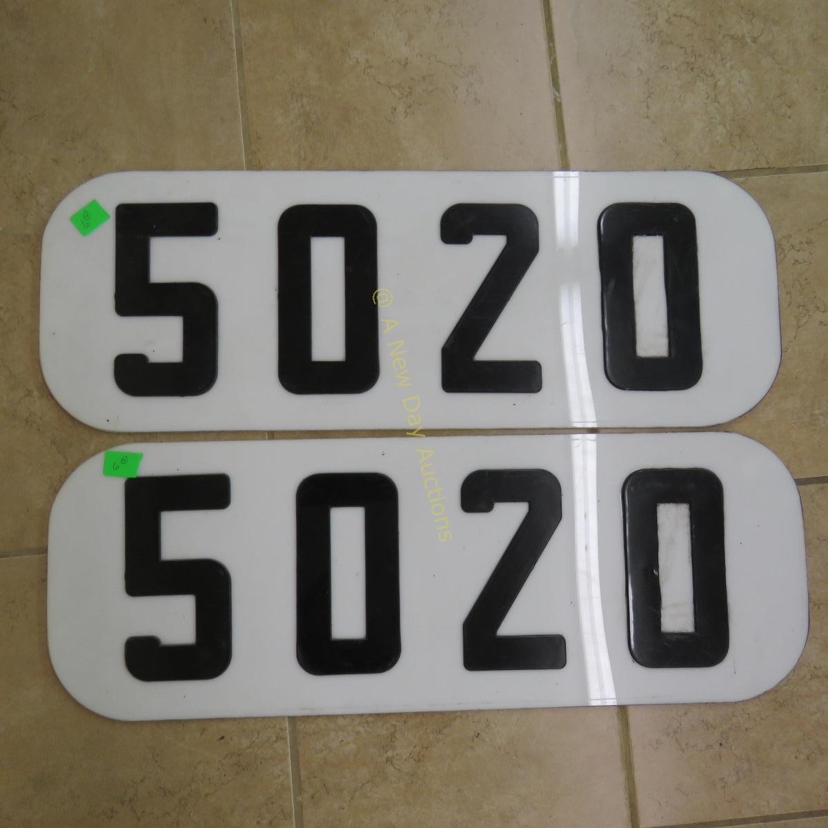 4 Number Boards- 5020 (2), 26 (2) Milwaukee Rd