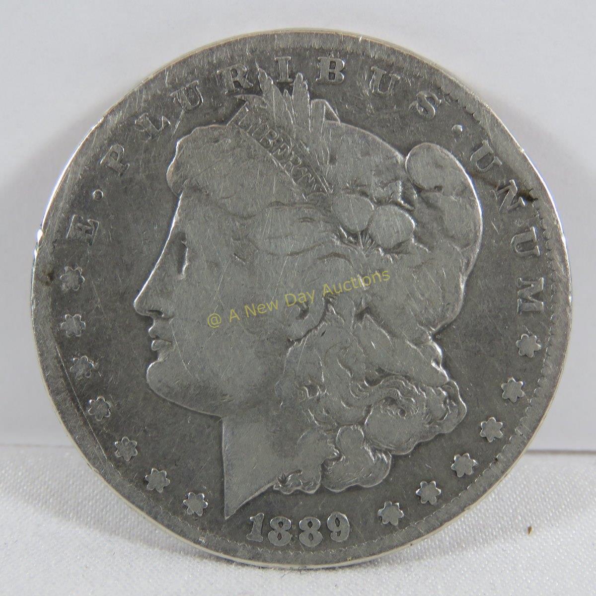 1889 CC Morgan Silver Dollar