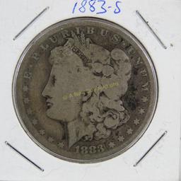 5 Morgan Silver Dollars 1883S, 1885O,1890S, 1921x2