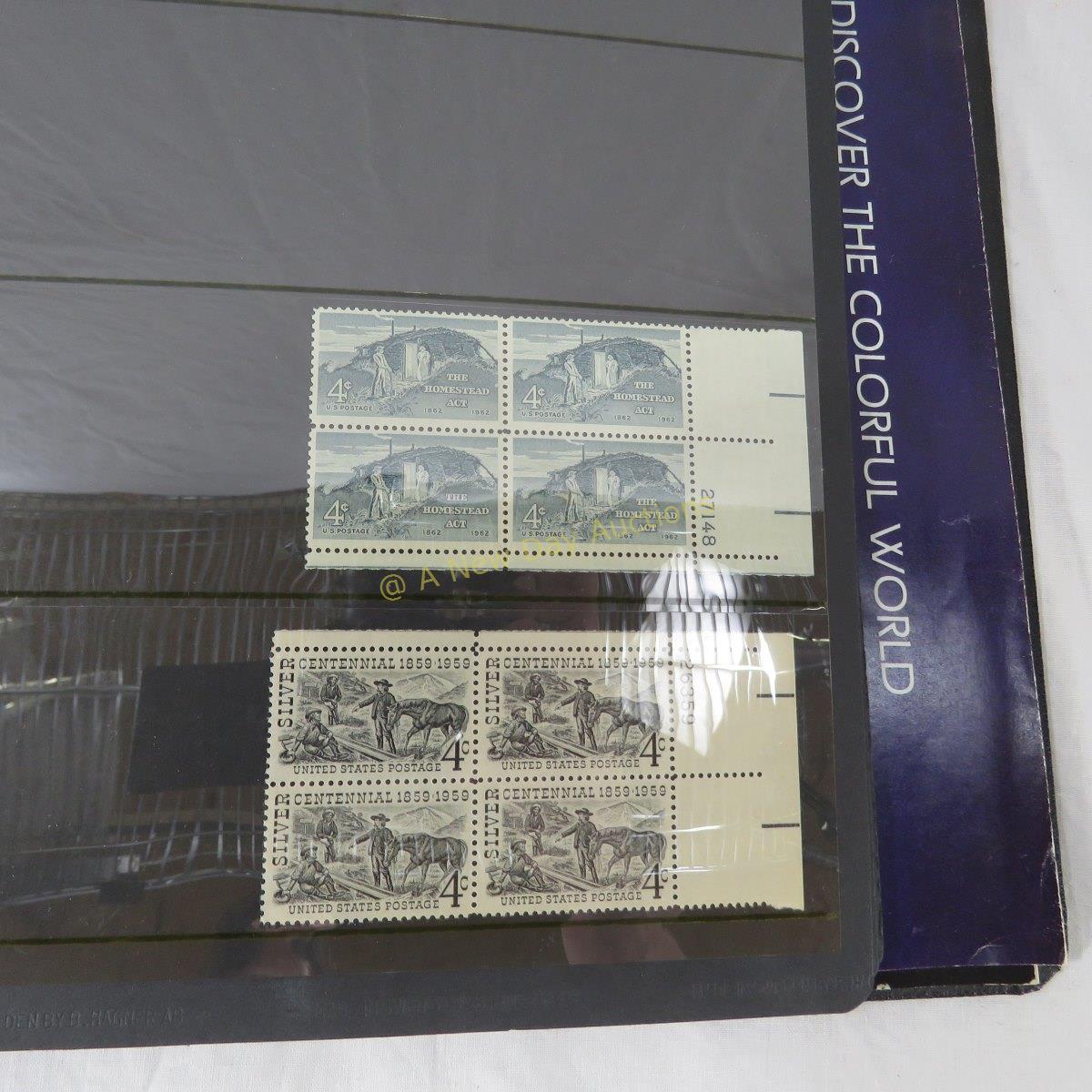 Mint US stamps commemoratives & blocks