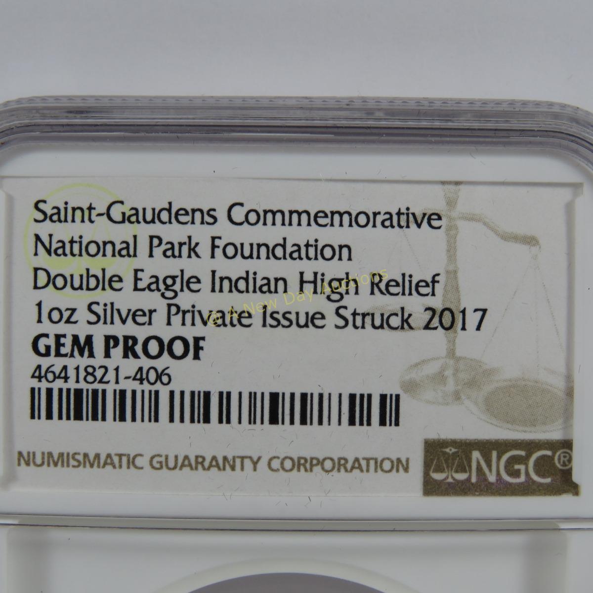 2017 Double Eagle Indian High Relief NGC Gem Proof