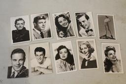 10 Real Photo Postcards Movie Stars Unposted