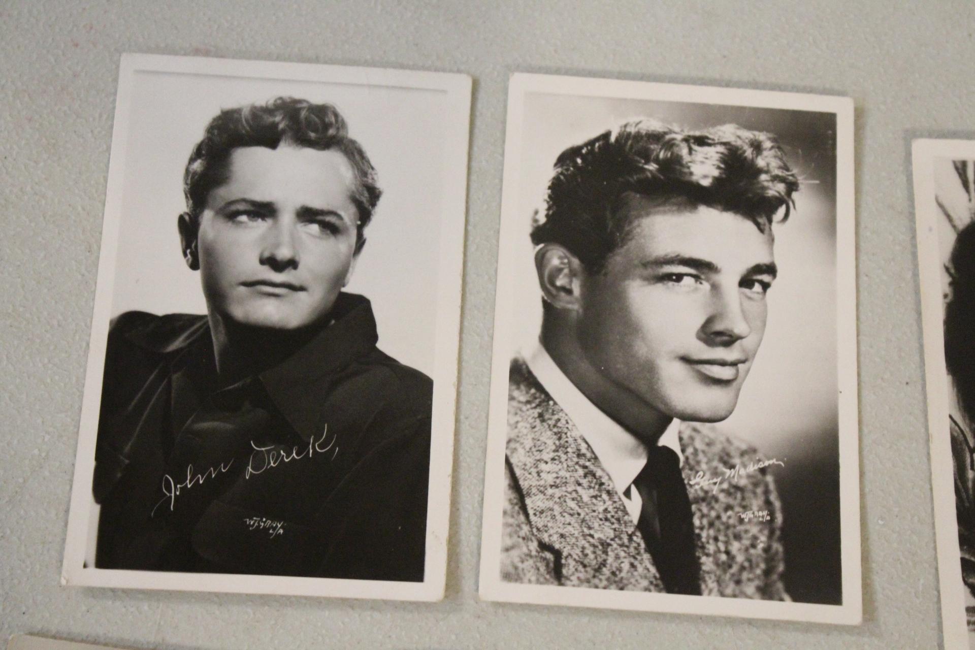 10 Real Photo Postcards Movie Stars Unposted