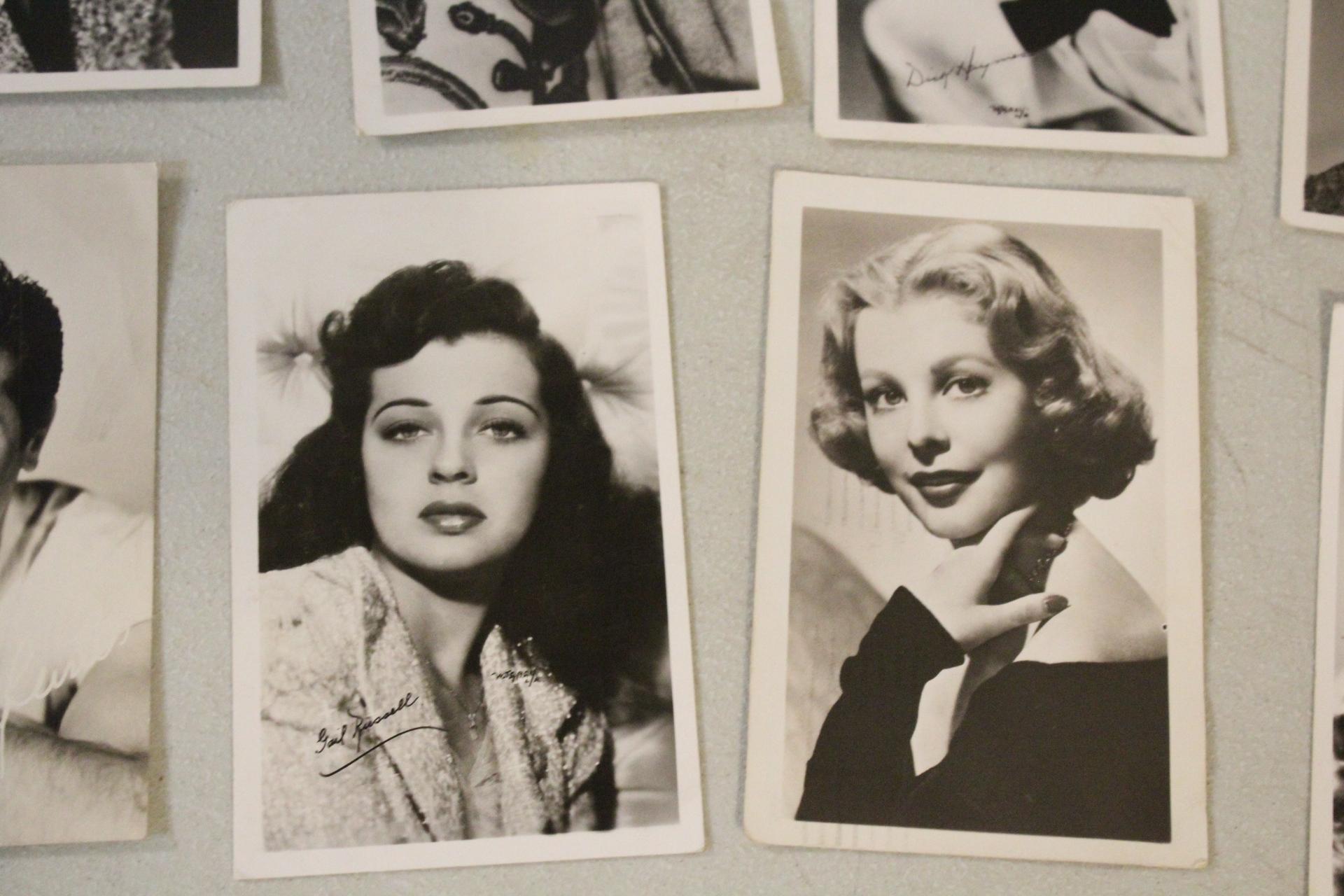 10 Real Photo Postcards Movie Stars Unposted